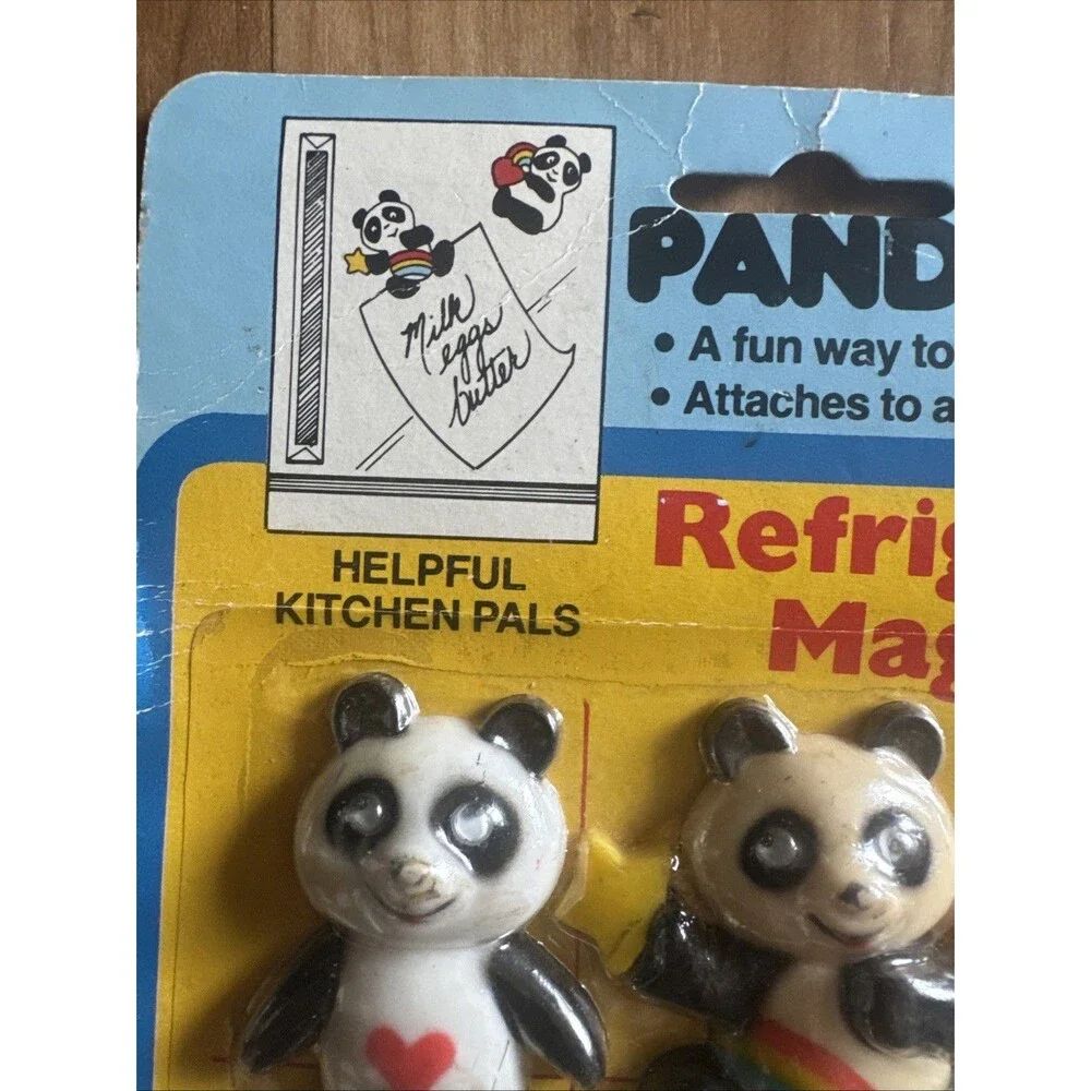 Set Of 6 Panda Pals Refrigerator Magnets New Design Sealed